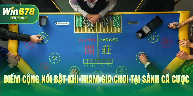 Điểm cộng nổi bật khi tham gia chơi tại sảnh cá cược