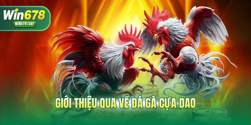 Giới thiệu qua về đá gà cựa dao